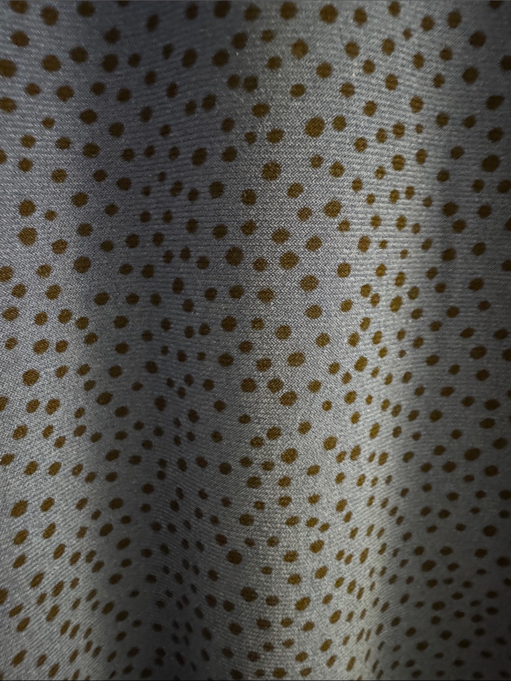 Anne Klein Cobalt Blue Dotted Wrap Top with Side Tie - Picture 4 of 4